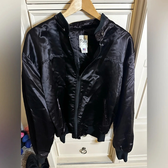 RARE Bob Mackie Designer Vintage Bomber Jacket XL Excellent Condition - Picture 3 of 12